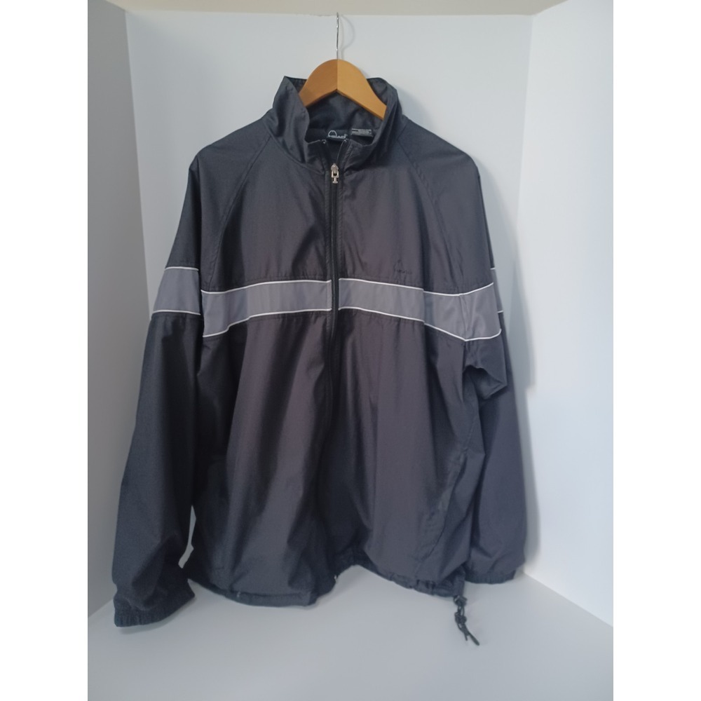 Head‎ Men's Size XL Full Zip Black And Gray Duster Lightweight Windbreaker